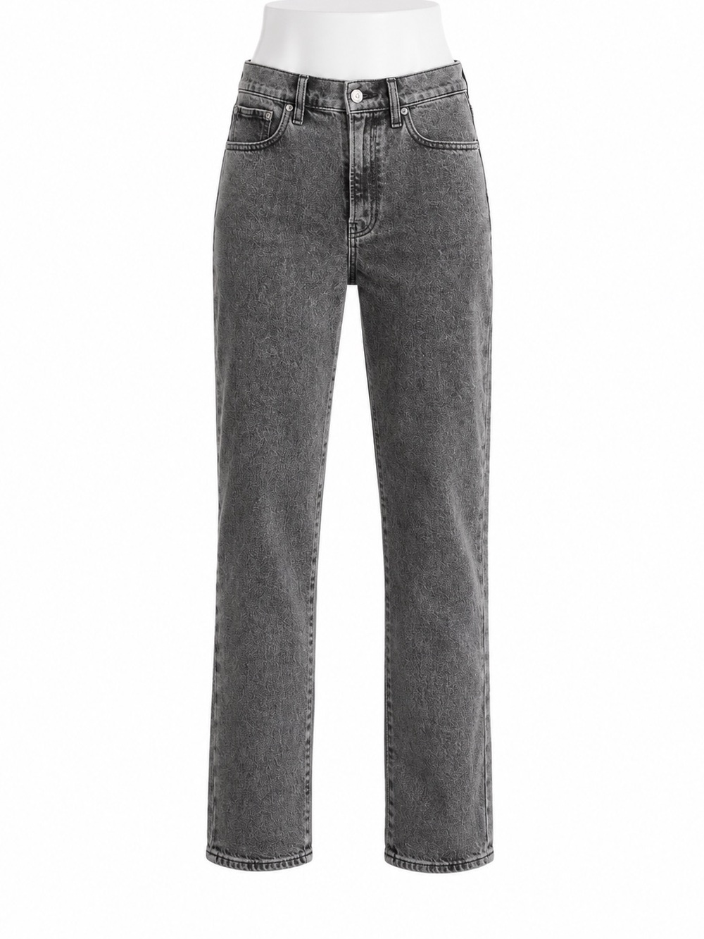 Size 28 GAP Women’s ’90s Straight High Rise Jeans Grey Acid Wash Denim